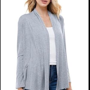 Talbot Light Blue Open Front Cardigan